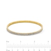 Thumbnail Image 3 of 0.70 CT. T.W. Diamond Flexible Bangle in 10K Gold - 6.75"