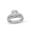 Thumbnail Image 1 of Perfect Fit 1.50 CT. T.W. Certified Lab-Grown Diamond Frame Vintage-Style Bridal Set in 14K White Gold (F/SI2)