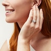 Thumbnail Image 2 of Perfect Fit 1.00 CT. T.W. Pear-Shaped Certified Lab-Grown Diamond Vintage-Style Bridal Set in 14K White Gold (F/SI2)