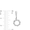 Thumbnail Image 3 of Circle of Gratitude® Collection 0.20 CT. T.W. Diamond Twist "MOM" Necklace and Drop Earrings Set in Sterling Silver