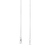Thumbnail Image 3 of 0.7mm Diamond-Cut Box Chain Necklace in Solid 18K White Gold - 18”