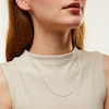 Thumbnail Image 2 of 0.7mm Diamond-Cut Box Chain Necklace in Solid 18K White Gold - 20”