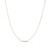 Thumbnail Image 1 of 0.7mm Diamond-Cut Box Chain Necklace in Solid 18K Gold - 18”