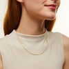 Thumbnail Image 2 of 0.7mm Diamond-Cut Box Chain Necklace in Solid 18K Gold - 18”