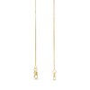 Thumbnail Image 3 of 0.7mm Diamond-Cut Box Chain Necklace in Solid 18K Gold - 18”
