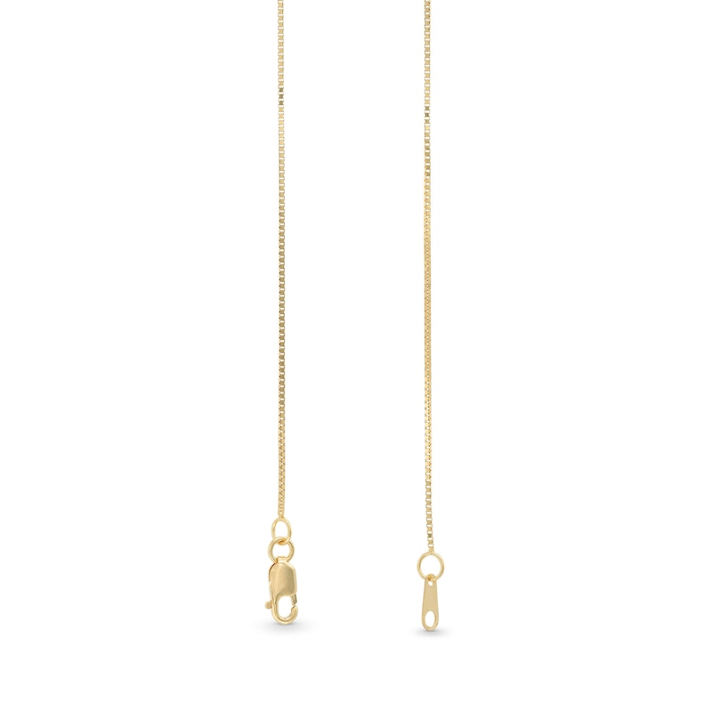 Main Image 3 of 0.7mm Diamond-Cut Box Chain Necklace in Solid 18K Gold - 18”
