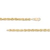 5.5mm Glitter Rope Chain Necklace in Hollow 10K Gold - 24"