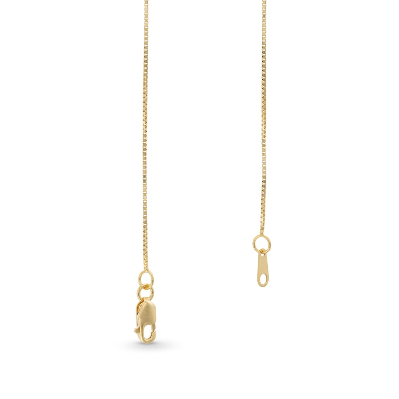 Main Image 3 of 0.7mm Diamond-Cut Box Chain Necklace in Solid 18K Gold - 20”
