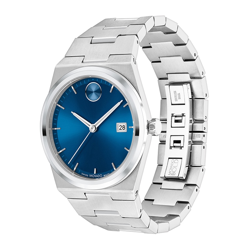 Men's' Movado Bold® Quest Watch with Dark Blue Dial (Model: 3601221)