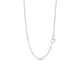 Thumbnail Image 3 of Circle of Gratitude® Collection 0.20 CT. T.W. Black Diamond Tilted Twist Heart Pendant in Sterling Silver - 19"