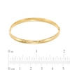 Thumbnail Image 2 of Child's 4.5mm Polished Bangle in Hollow 10K Gold - 5.5"