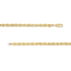 Thumbnail Image 3 of 4.4mm Glitter Rope Chain Necklace in Hollow 10K Gold - 24"