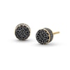 Thumbnail Image 0 of 0.70 CT. T.W. Black Multi-Diamond Stud Earrings in 10K Gold