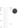 Thumbnail Image 1 of 0.70 CT. T.W. Black Multi-Diamond Stud Earrings in 10K Gold