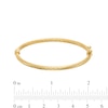 Thumbnail Image 2 of Child's 3.0mm Textured Bangle in Hollow 10K Gold - 5.5"