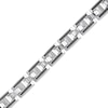 Thumbnail Image 1 of 1.00 CT. T.W. Black and White Diamond H-Link Bracelet in Sterling Silver - 8.5”