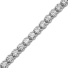 8.00 CT. T.W. Certified Lab-Grown Diamond Tennis Bracelet in 10K White Gold (F/SI2) - 8.5”