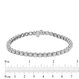 8.00 CT. T.W. Certified Lab-Created Diamond Tennis Bracelet in 10K White Gold (F/SI2) - 8.5”