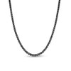 Thumbnail Image 1 of 10.00 CT. T.W. Black Diamond Tennis Necklace in 10K White Gold with Black Rhodium - 20”