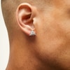 Thumbnail Image 2 of 0.70 CT. T.W. Diamond Triangle Stud Earrings in 10K White Gold