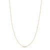 Thumbnail Image 1 of 1.1mm Diamond-Cut Cable Chain Necklace in Solid 14K Gold - 16”