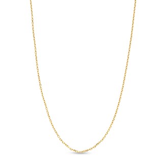 1.1mm Diamond-Cut Cable Chain Necklace in Solid 14K Gold - 18"