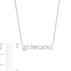 Thumbnail Image 3 of Diamond Accent "girl mom" with Heart Necklace in Sterling Silver