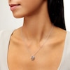 Thumbnail Image 2 of Unstoppable Love™ Diamond Accent Tilted Heart with "MOM" Pendant in Sterling Silver and 14K Gold Plate