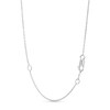 Thumbnail Image 3 of 0.18 CT. T.W. Diamond Half-and-Half Heart Outline Pendant in Sterling Silver and 10K Gold
