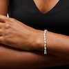 Thumbnail Image 2 of 10.00 CT. T.W. Pear-Shaped Certified Lab-Grown Diamond Duos Bracelet in 10K White Gold (F/SI2)