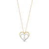 Unstoppable Love™ 0.25 CT. T.W. Diamond Dangle Double Heart Pendant in 10K Gold
