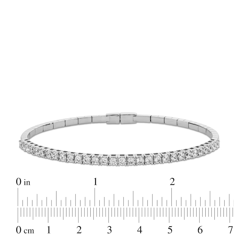 Main Image 3 of 2.00 CT. T.W. Certified Lab-Grown Diamond Bangle in 14K White Gold (F/SI2)
