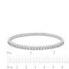 Thumbnail Image 3 of 3.00 CT. T.W. Certified Lab-Grown Diamond Bangle in 14K White Gold (F/SI2) - 7.1"