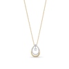 Unstoppable Love™ 0.25 CT. T.W. Diamond Dangle Double Teardrop Pendant in 10K Gold