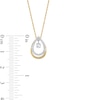 Unstoppable Love™ 0.25 CT. T.W. Diamond Dangle Double Teardrop Pendant in 10K Gold