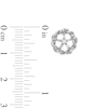 Thumbnail Image 3 of Circle of Gratitude® 0.20 CT. T.W. Baguette and Round Diamond Twist Stud Earrings in 10K White Gold