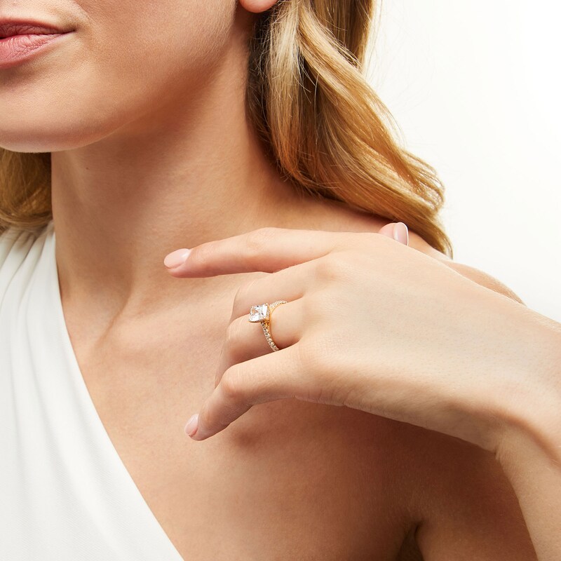 Main Image 2 of 1.80 CT. T.W. Radiant-Cut Certified Lab-Grown Diamond Engagement Ring in 14K Gold (F/VS2)