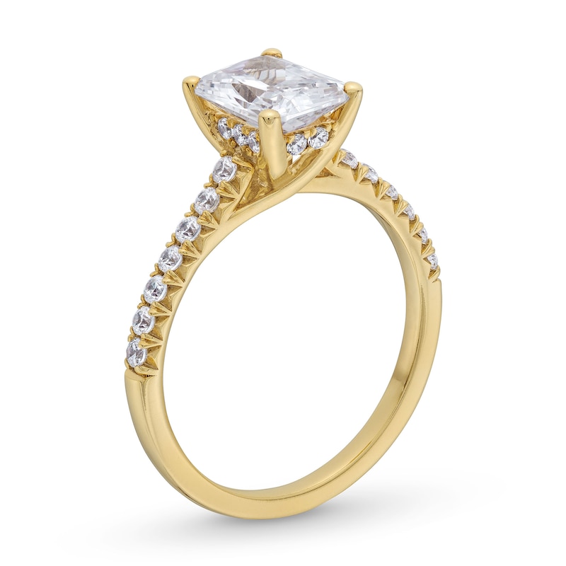 Main Image 3 of 1.80 CT. T.W. Radiant-Cut Certified Lab-Grown Diamond Engagement Ring in 14K Gold (F/VS2)
