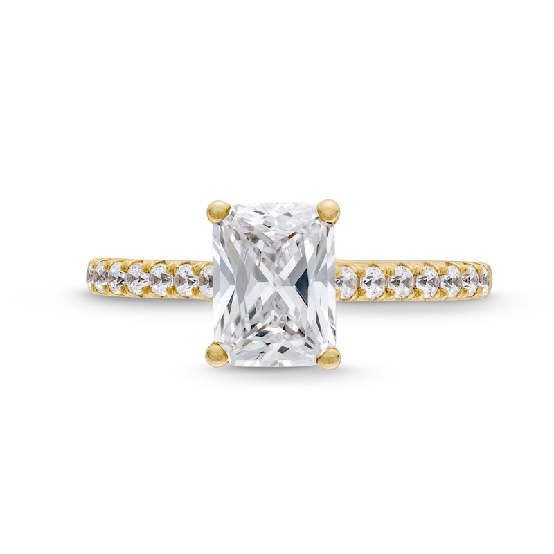 Main Image 4 of 1.80 CT. T.W. Radiant-Cut Certified Lab-Grown Diamond Engagement Ring in 14K Gold (F/VS2)