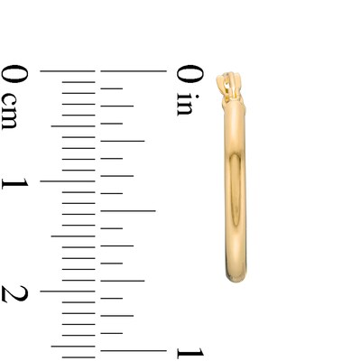 Polished Tube and Rope-Textured Hoop Earrings Set in Hollow 10K Gold