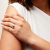 Thumbnail Image 2 of 1.00 CT. T.W. Oval Diamond Frame Engagement Ring in 10K Gold