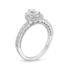 1.00 CT. T.W. Pear-Shaped Diamond Frame Engagement Ring in 10K White Gold