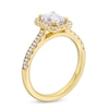 Thumbnail Image 2 of GIA-Graded Emerald-Cut Centre Diamond 1.50 CT. T.W. Frame Engagement Ring in 14K Gold (F/SI2)