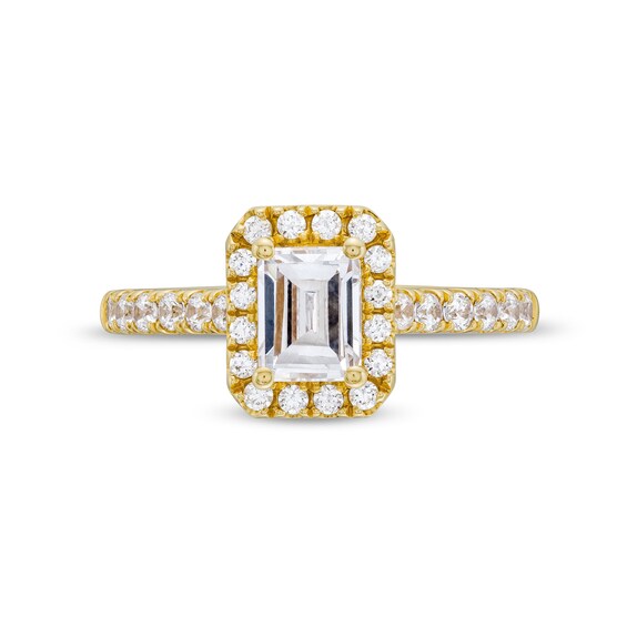 GIA-Graded Emerald-Cut Centre Diamond 1.50 CT. T.W. Frame Engagement Ring in 14K Gold (F/SI2)