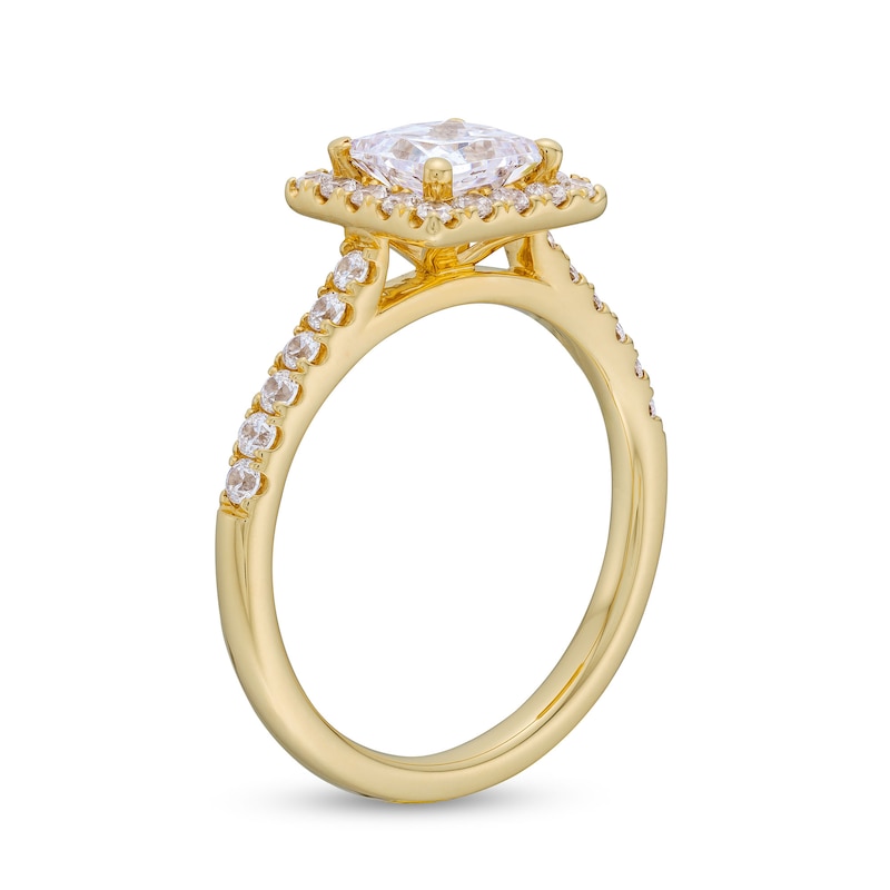 GIA-Graded Princess-Cut Centre Diamond 1.50 CT. T.W. Frame Engagement Ring in 14K Gold (F/SI2)