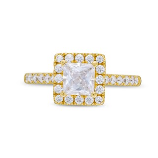 GIA-Graded Princess-Cut Centre Diamond 1.50 CT. T.W. Frame Engagement Ring in 14K Gold (F/SI2)