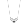 Thumbnail Image 1 of Disney Treasures The Lion King 0.085 CT. T.W. Diamond Simba Necklace in Sterling Silver