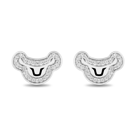 Disney Treasures The Lion King 0.115 CT. T.W. Diamond Simba Stud Earrings in Sterling Silver