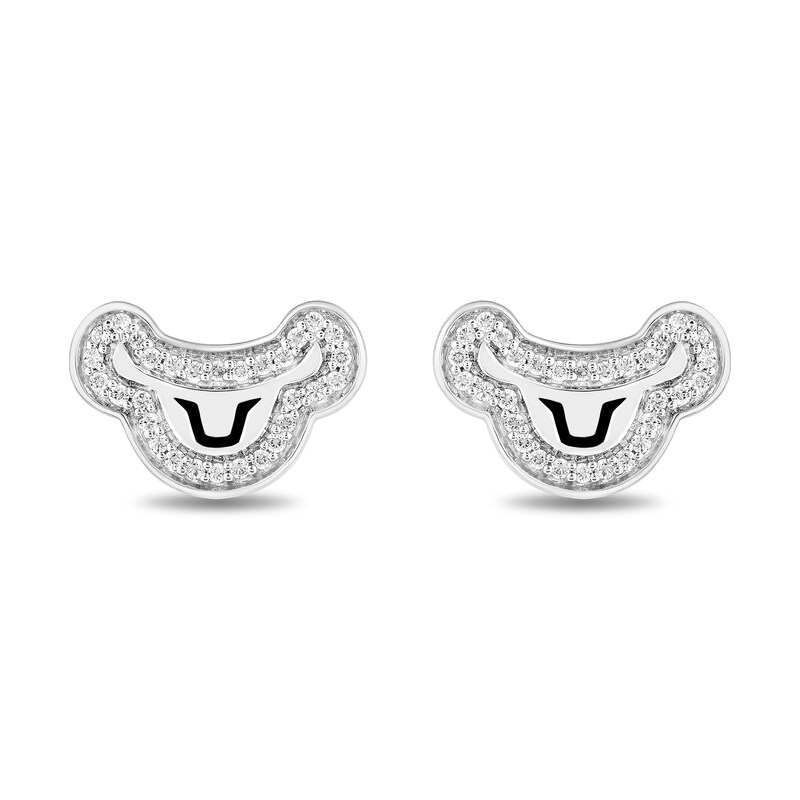 Disney Treasures The Lion King 0.115 CT. T.W. Diamond Simba Stud Earrings in Sterling Silver