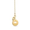 Thumbnail Image 2 of Enchanted Disney Belle 0.065 CT. T.W. Diamond Rose Pendant in 10K Gold - 19”